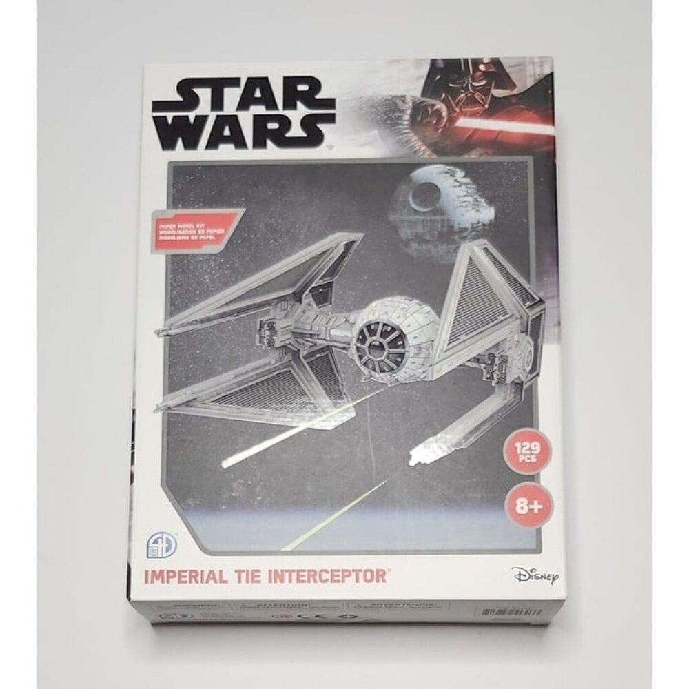 Star Wars Imperial Tie Interceptor Paper Model Kit